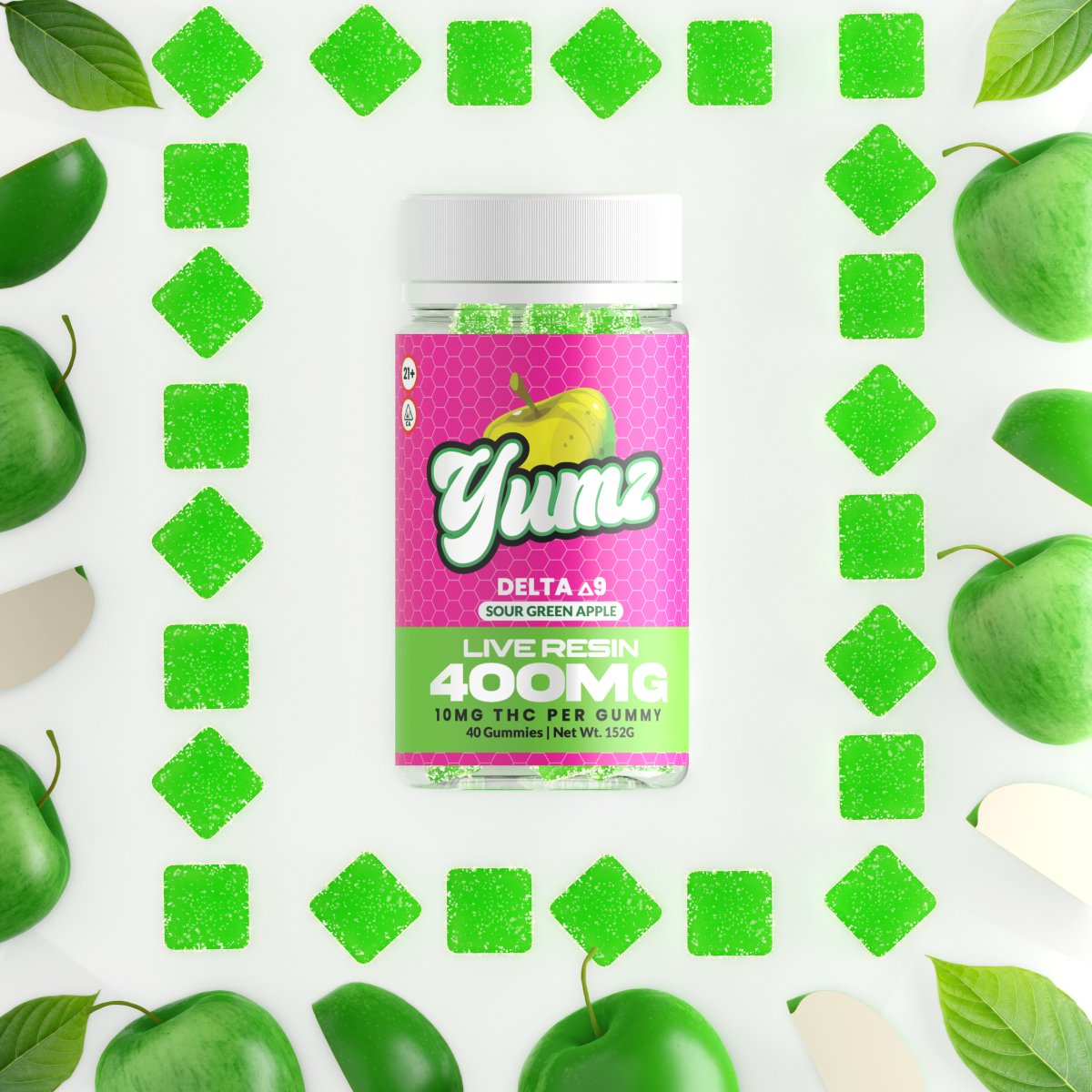 sour-green-apple-thc-gummies