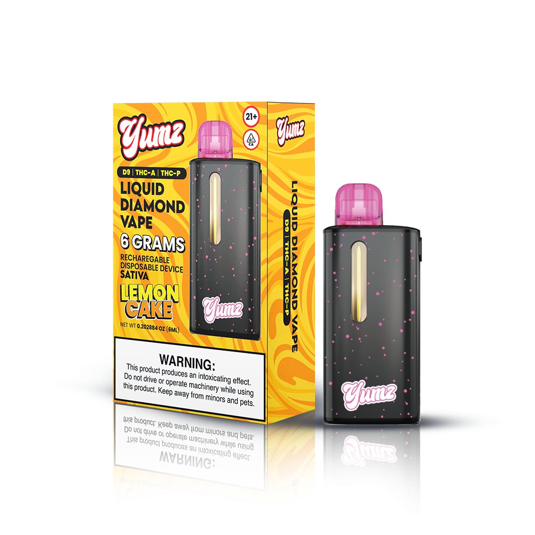 Yumz - Lemon Cake - Sativa - THC Disposable Vape ( 6 Grams ) ( D9 + THC-A + THC-P ) - YUMZ LAB