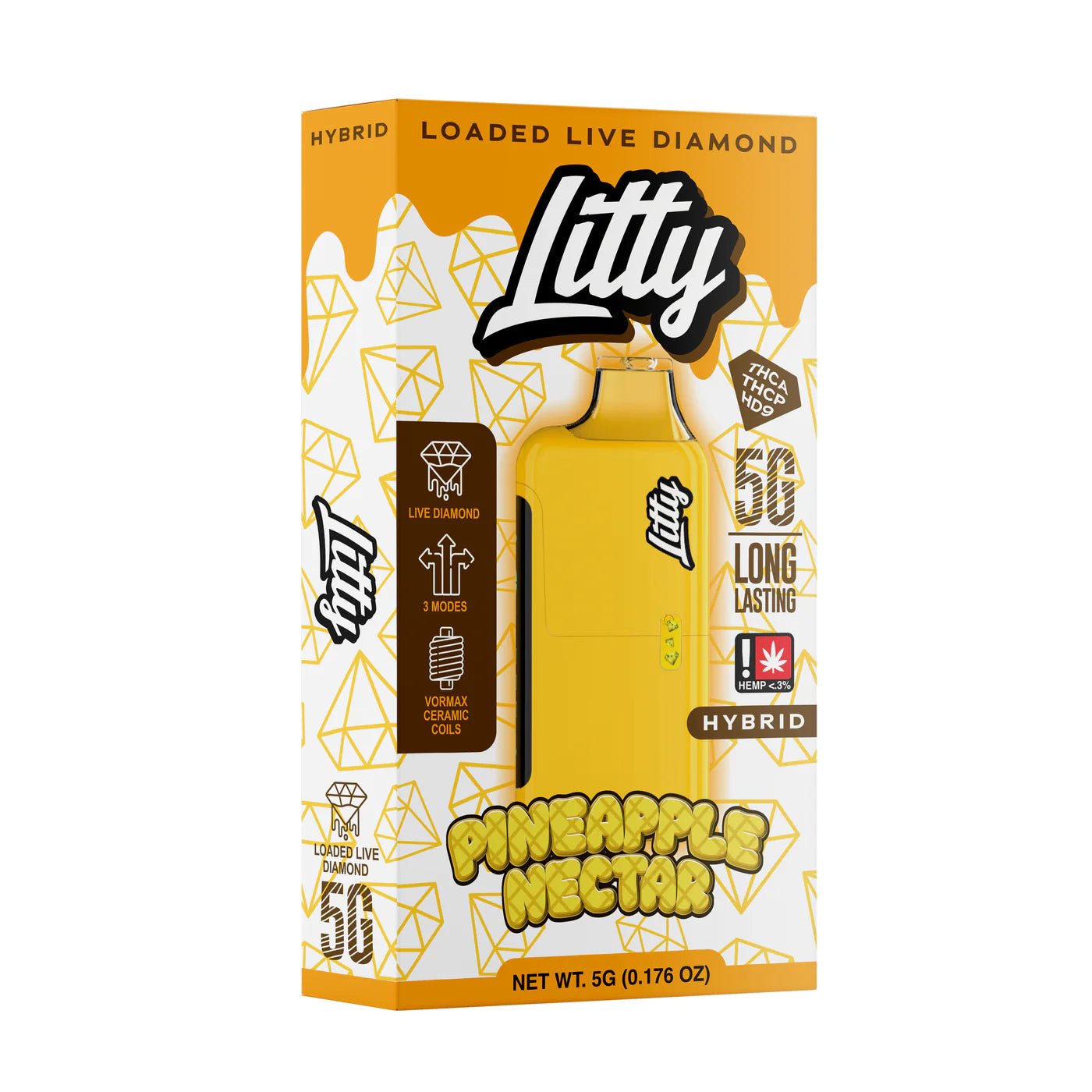 litty pineapple nectar thc vape