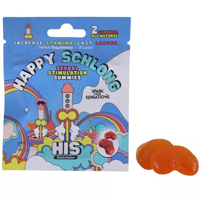 Happy Schlong Sexual Stimulation Gummies – 2 Pack