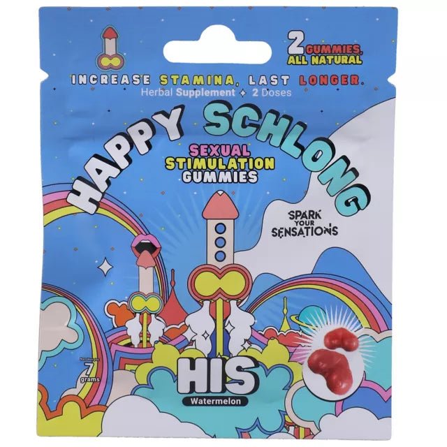 Happy Schlong Sexual Stimulation Gummies – 2 Pack