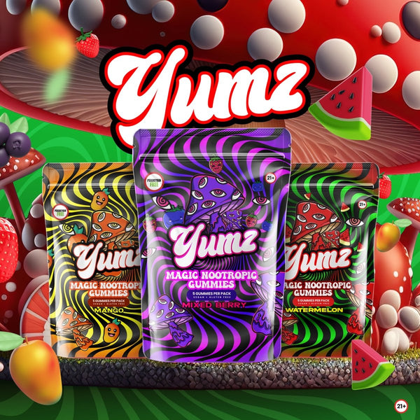 MAGIC NOOTROPIC GUMMIES flavors: Mango, Mixed Berry, Watermelon