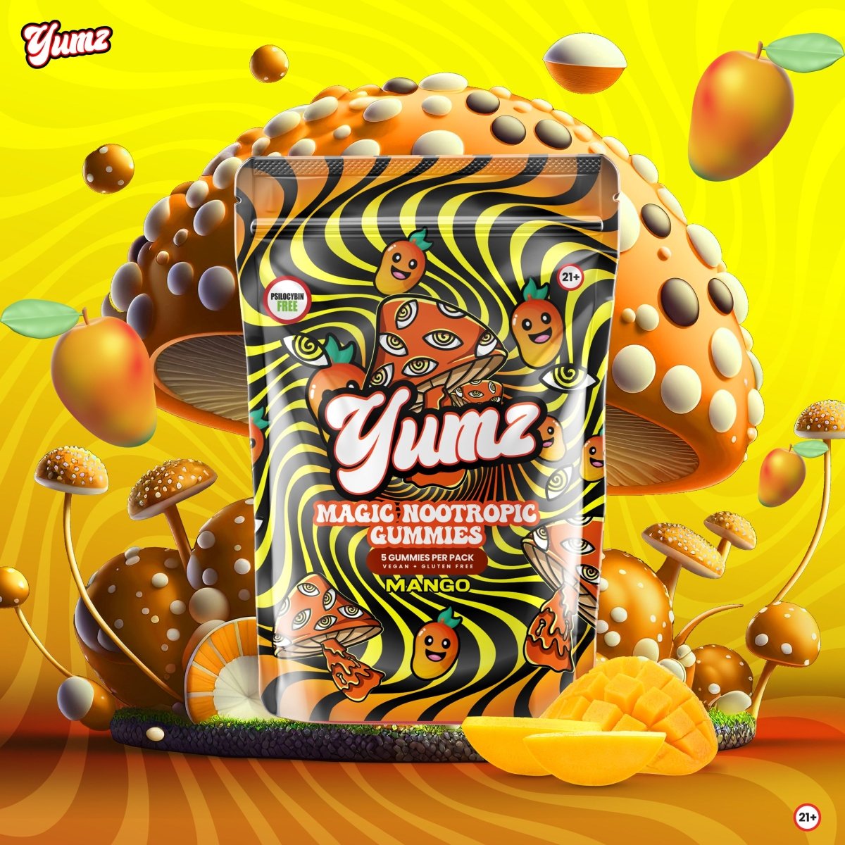 YUMZ - Mango ( Magic Nootropic Gummies ) - YUMZ LAB