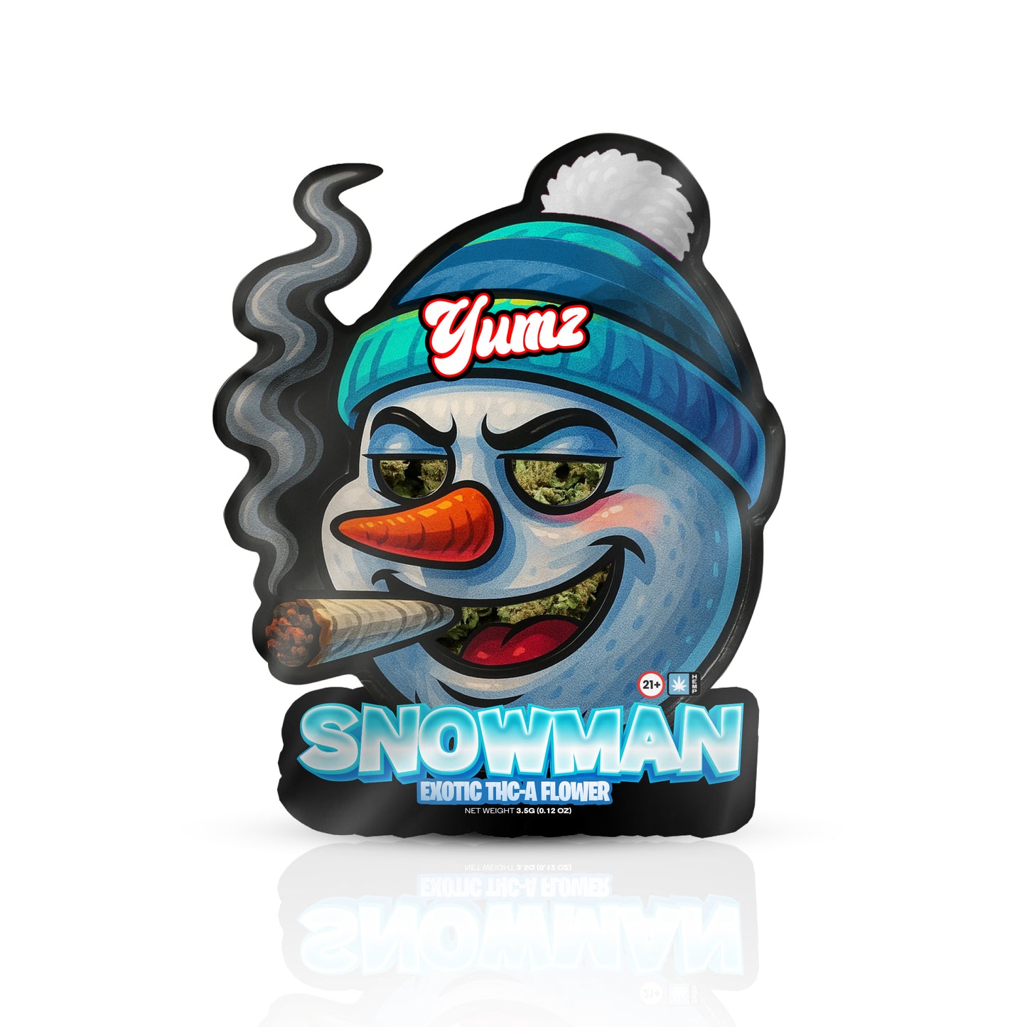 YUMZ snow man on ice thca flower 