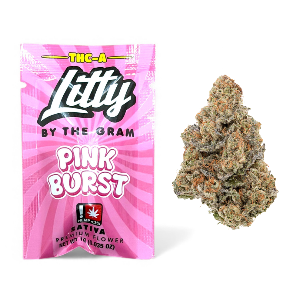 litty pink burst thca flower 