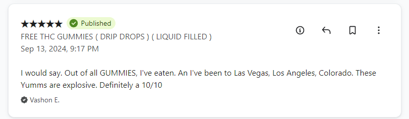 YUMZ DRIP DROPS | LIQUID FILLED THC GUMMIES | 3000MG