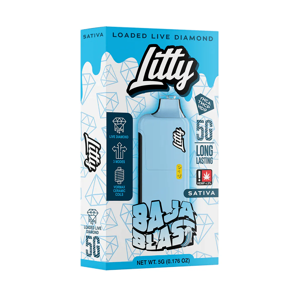 LITTY - THCA Diamonds - 5G Disposable Vape Pen YUMZ LAB LITTY - THCA Diamonds - 5G Disposable Vape Pen YUMZ LAB