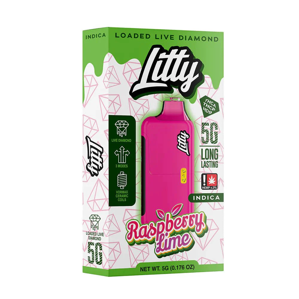 LITTY - THCA Diamonds - 5G Disposable Vape Pen YUMZ LAB LITTY - THCA Diamonds - 5G Disposable Vape Pen YUMZ LAB