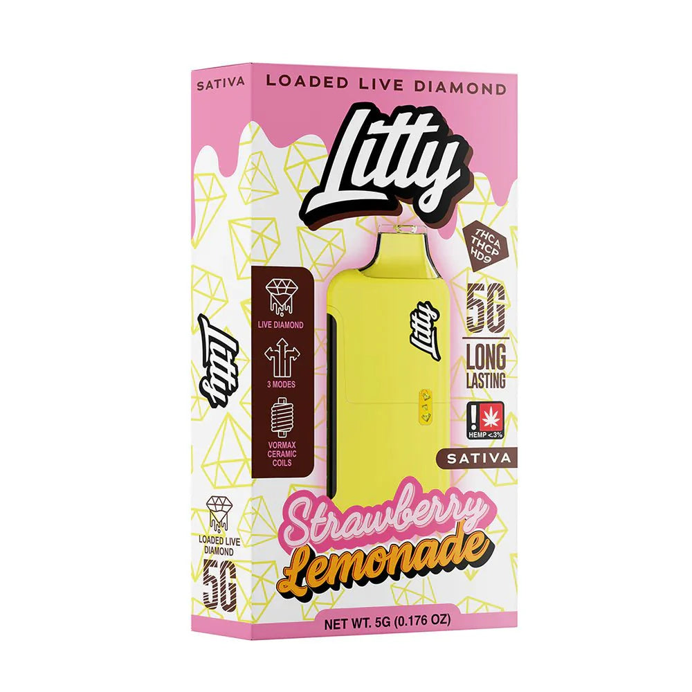 LITTY - THCA Diamonds - 5G Disposable Vape Pen YUMZ LAB LITTY - THCA Diamonds - 5G Disposable Vape Pen YUMZ LAB