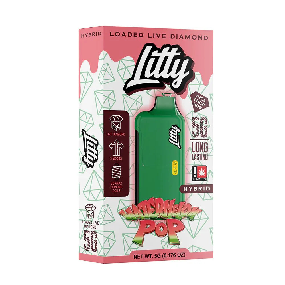 LITTY - THCA Diamonds - 5G Disposable Vape Pen YUMZ LAB LITTY - THCA Diamonds - 5G Disposable Vape Pen YUMZ LAB