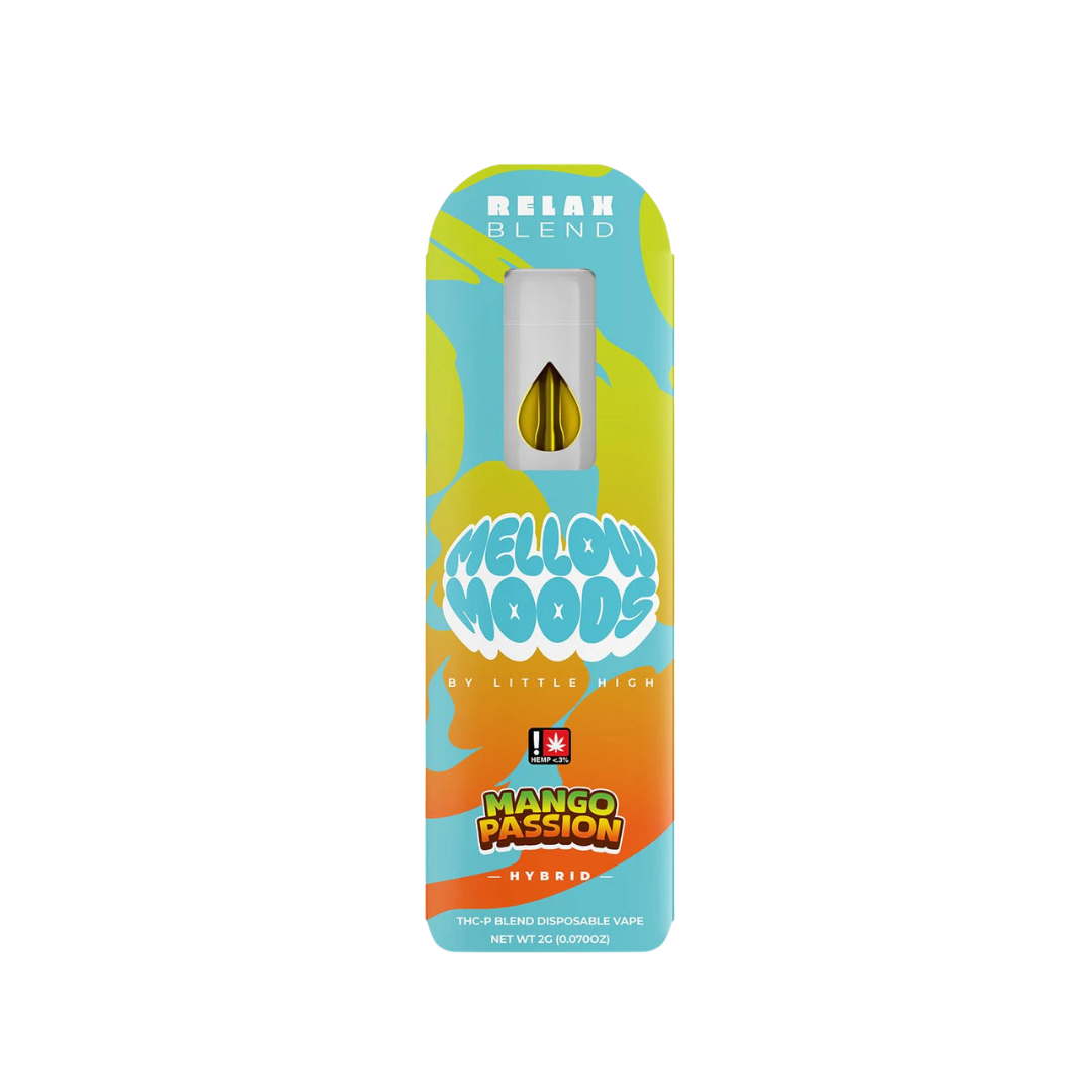 Mellow Moods 2g THCP Relax Blend Vape Mango Passion - Tropical Hybrid Disposable YUMZ LAB Mellow Moods 2g THCP Relax Blend Vape Mango Passion - Tropical Hybrid Disposable YUMZ LAB
