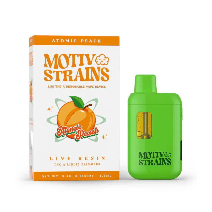 motiv strains live resin atomic peach vape