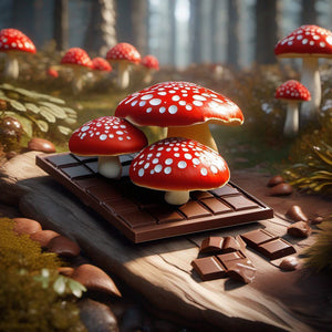 Yumz Amanita Muscaria Mushroom Chocolate Bar | White Shroom Chocolate