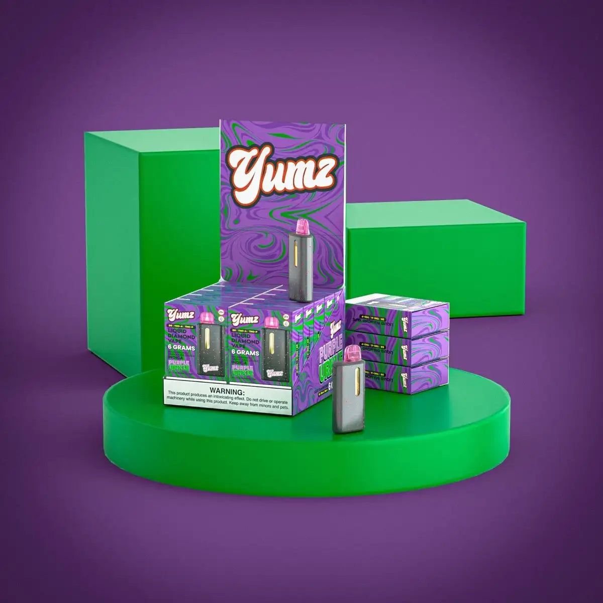 Yumz - Purple Urkle - Indica - THC Disposable Vape (6 Grams)