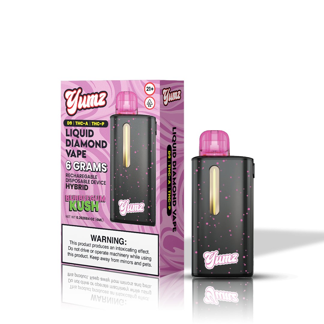 Yumz Bubblegum Kush Hybrid THC Vape (6g) (D9 + THC-A + THC-P) YUMZ LAB Yumz Bubblegum Kush Hybrid THC Vape (6g) (D9 + THC-A + THC-P) YUMZ LAB