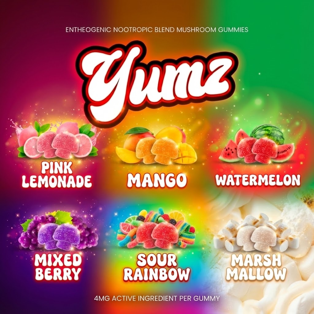 YUMZ - Legal Mushroom Gummies (Mega Bundle) Get All 6